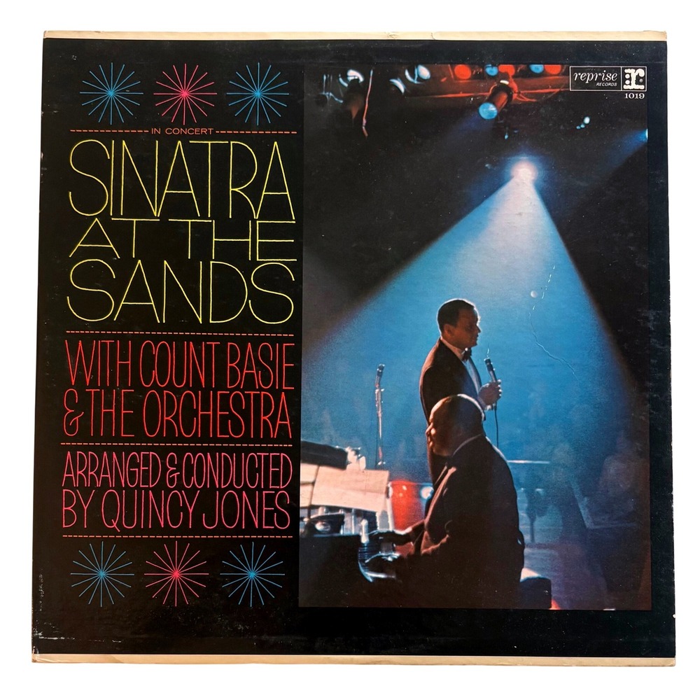 Frank Sinatra at the Sands Count Basie Quincy Jones Vinyl 2LP Mono Reprise 1019